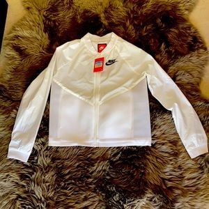 Nike white jacket. Size M